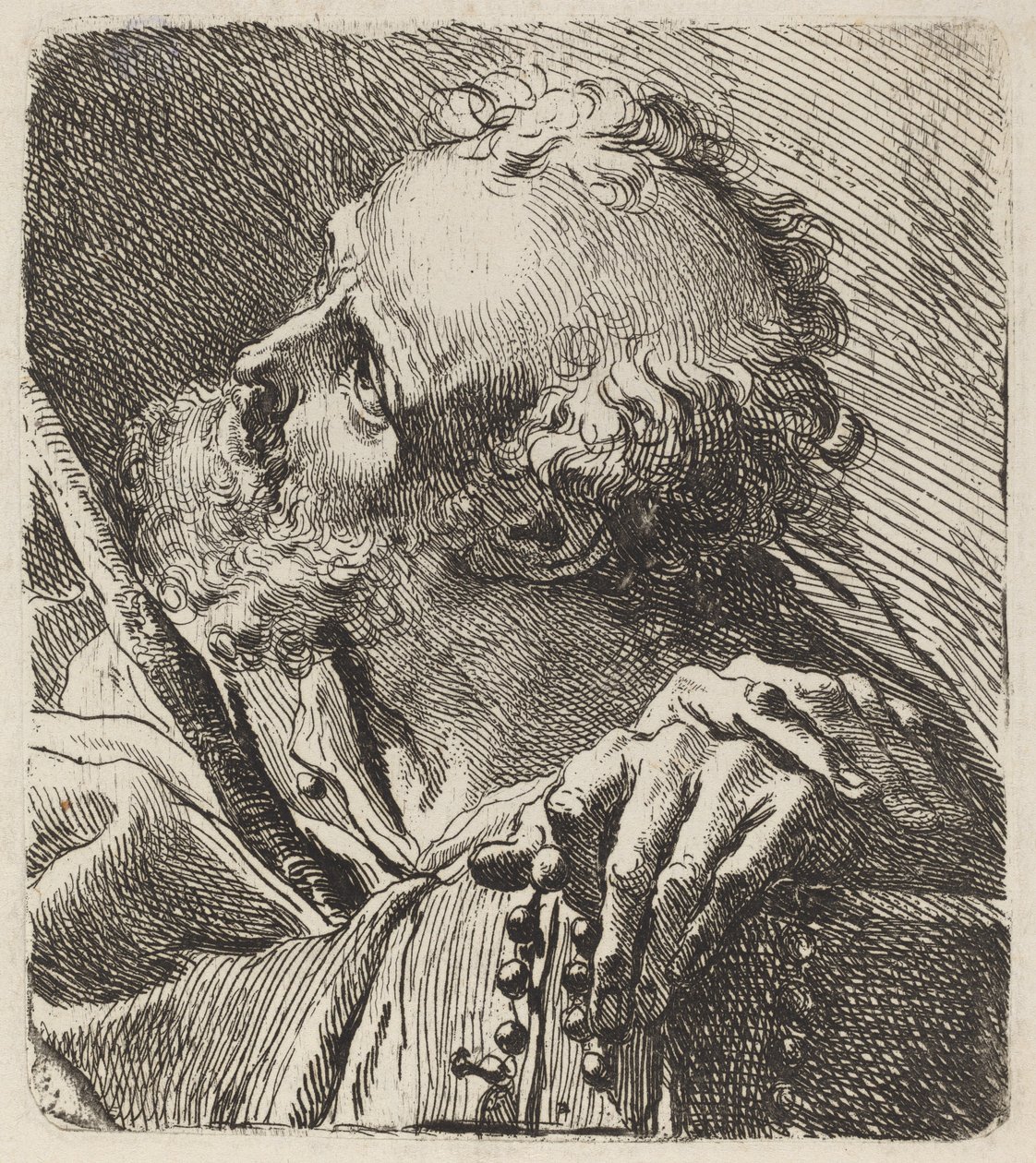 Borstbeeld van een Heilige door Gaetano Gandolfi