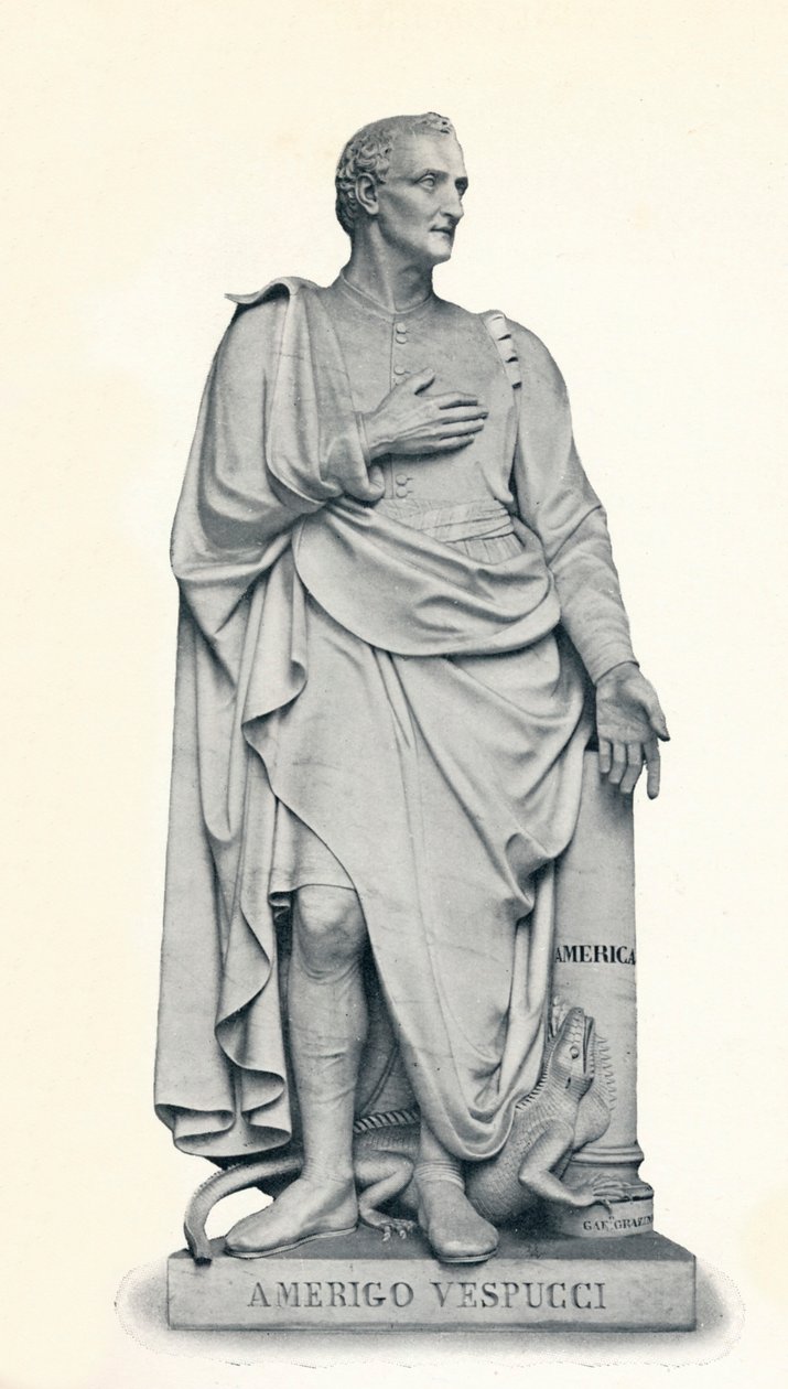Amerigo Vespucci, 1454-1512, 1912 door Gaetano Grazzini