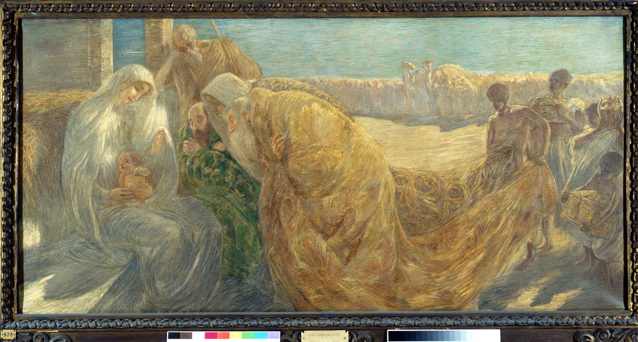 Aanbidding van de Wijzen door Gaetano Previati