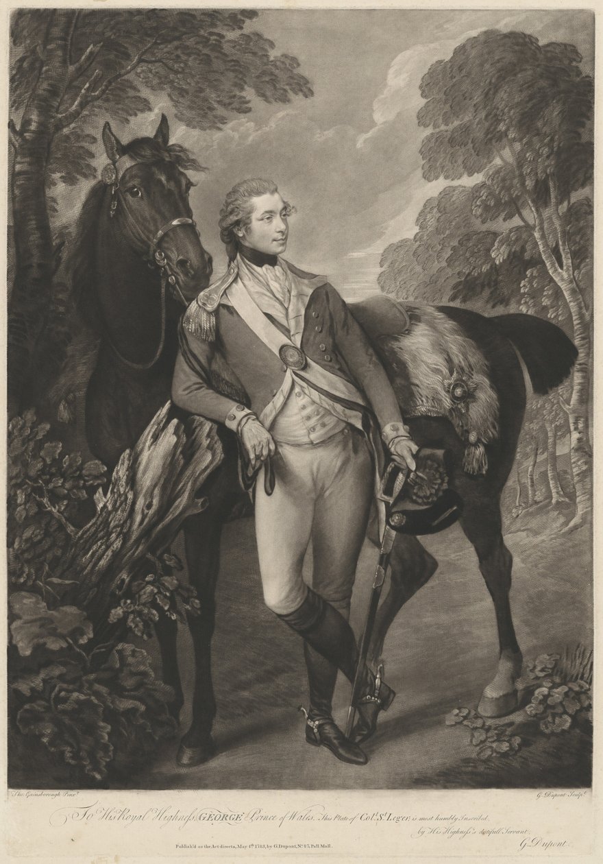 Kolonel St. Leger door Gainsborough Dupont after Thomas Gainsborough