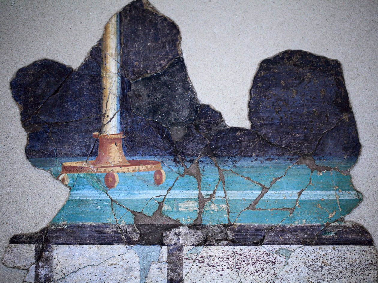 Romeinse muurschildering door Gallo-Roman