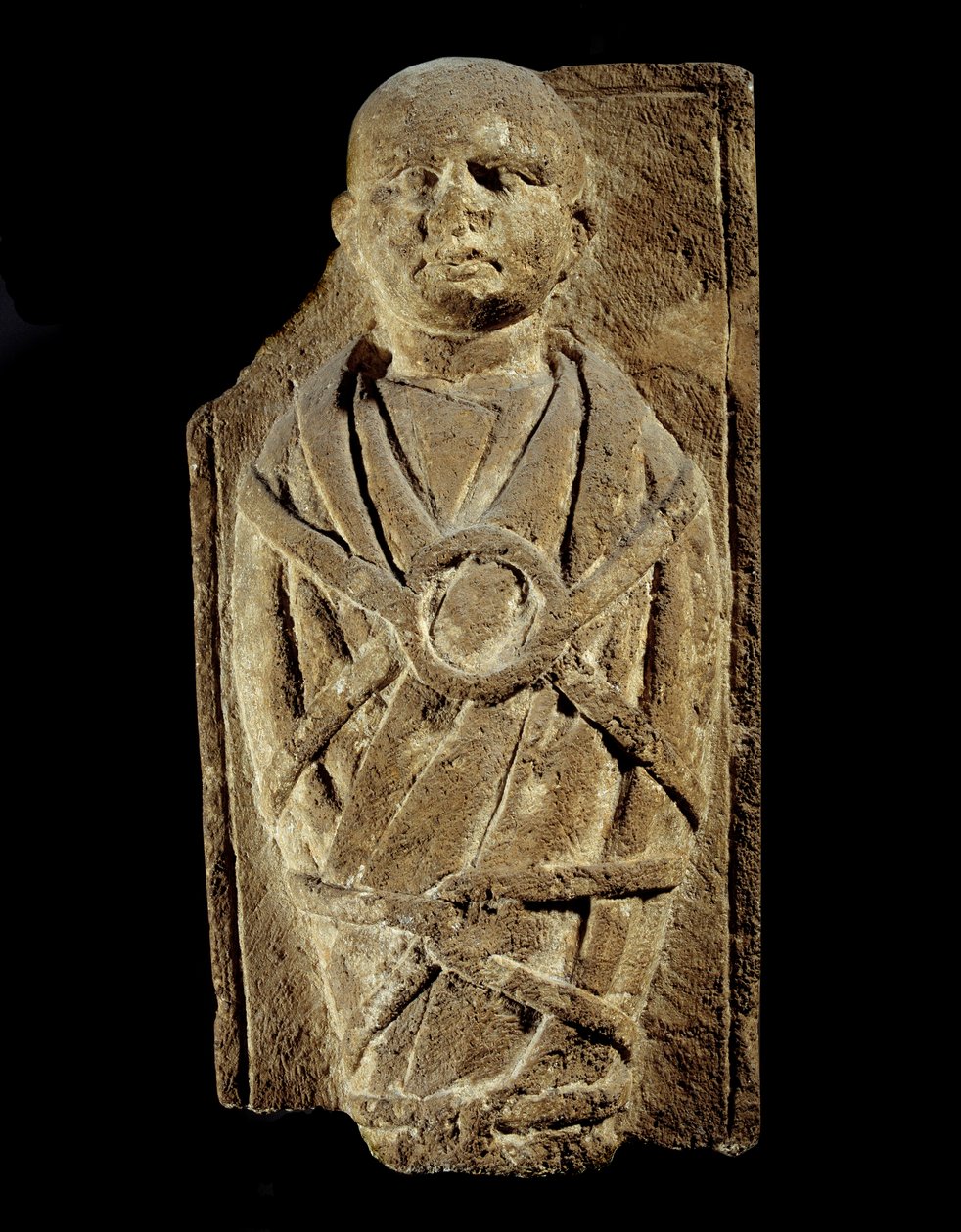 Gallo-Romeinse kunst: ex-voto dat een ingebakerd kind voorstelt door Gallo-Roman Gallo-Roman