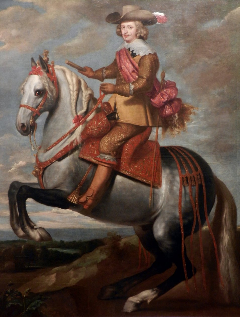 Ruiterschilderij van Infant-Cardinaal Don Fernando van Oostenrijk door Gaspar De Crayer