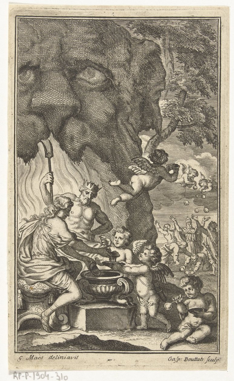Allegorie op de vluchtigheid van het leven door Gaspar Bouttats