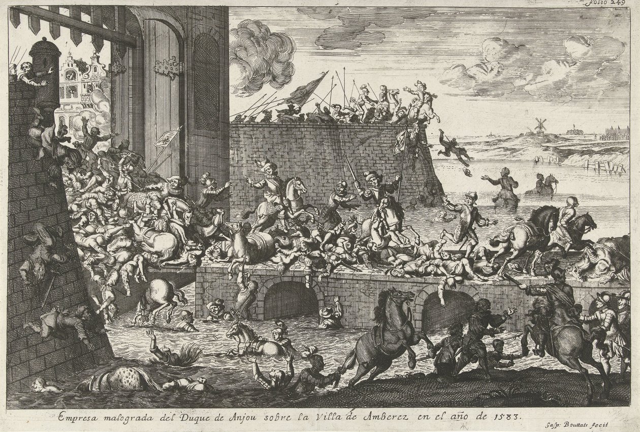 De Franse Furie te Antwerpen, 1583 door Gaspar Bouttats