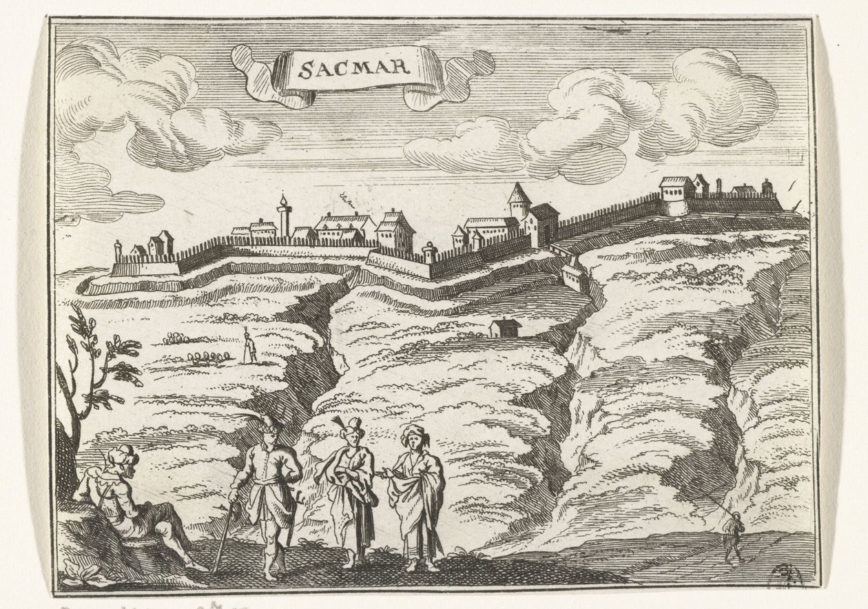 Gezicht op Satu Mare door Gaspar Bouttats