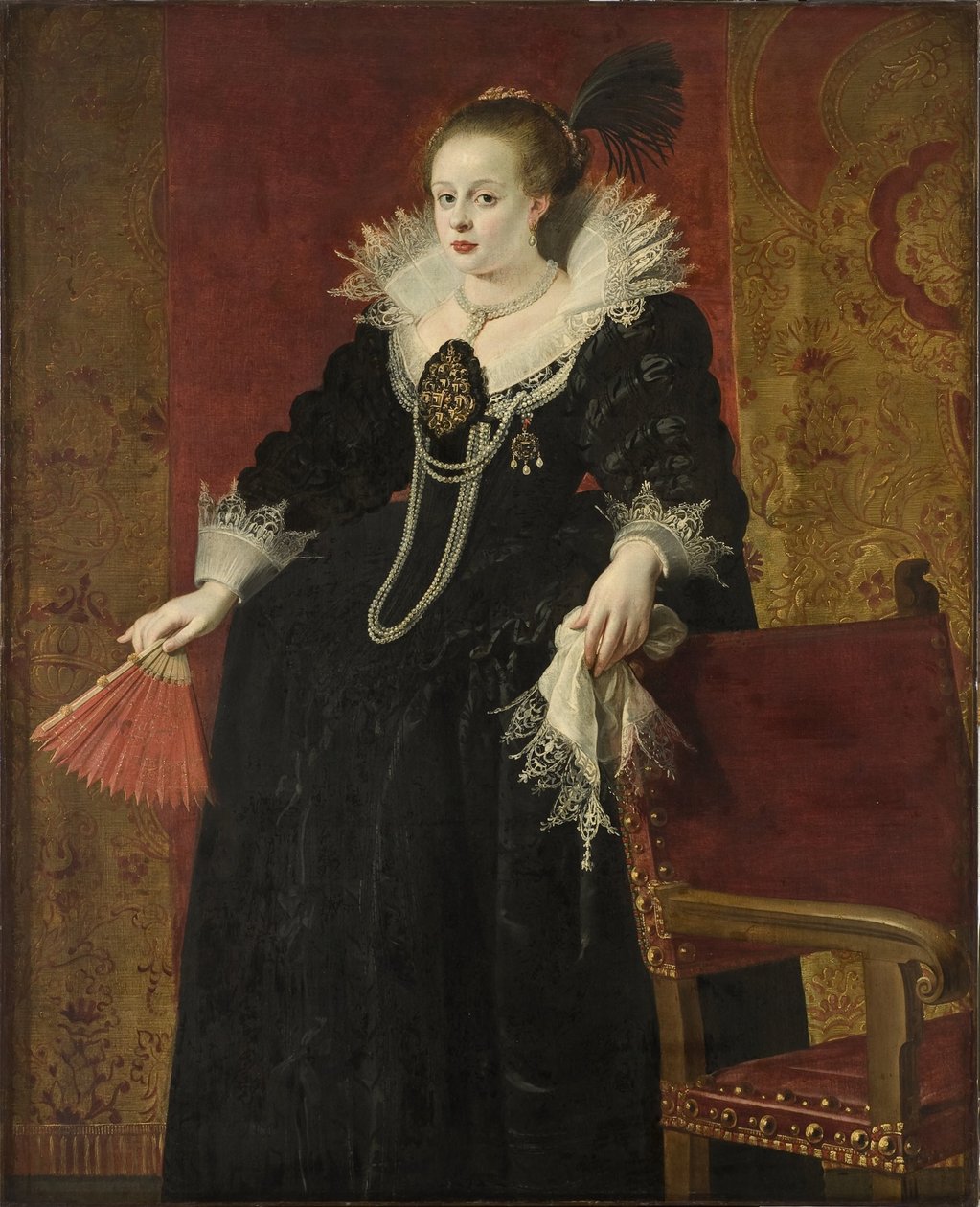 Anna van Oostenrijk, gemalin van keizer Matthias door Gaspar De Crayer