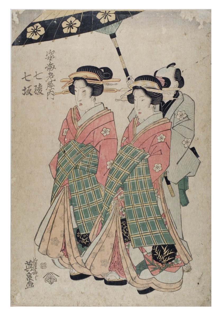 Figuren uit het Ebiya bordeel, Nanasaka, Nana