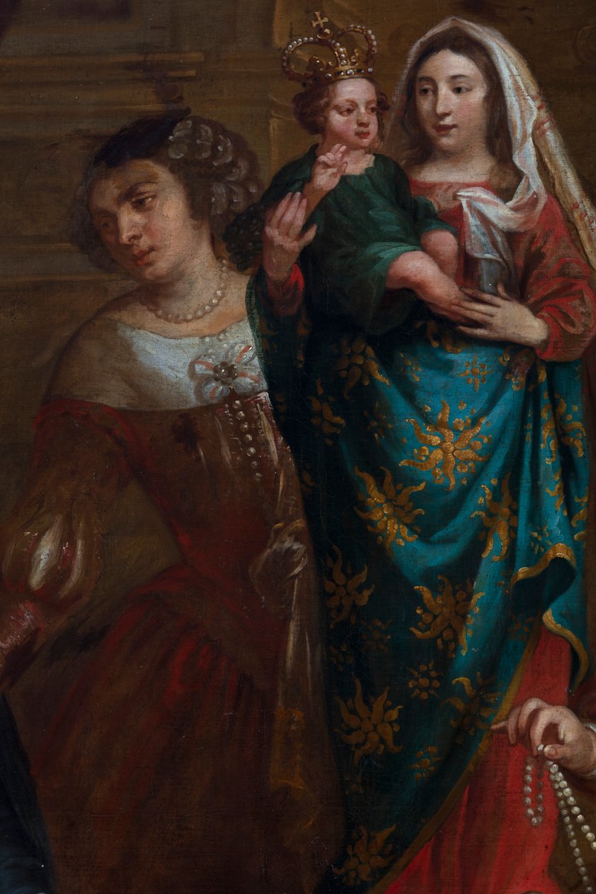 Aartshertogin Isabella van Spanje, die haar juwelen schenkt aan de Basiliek van Sint-Maarten in Halle door Gaspar De Crayer