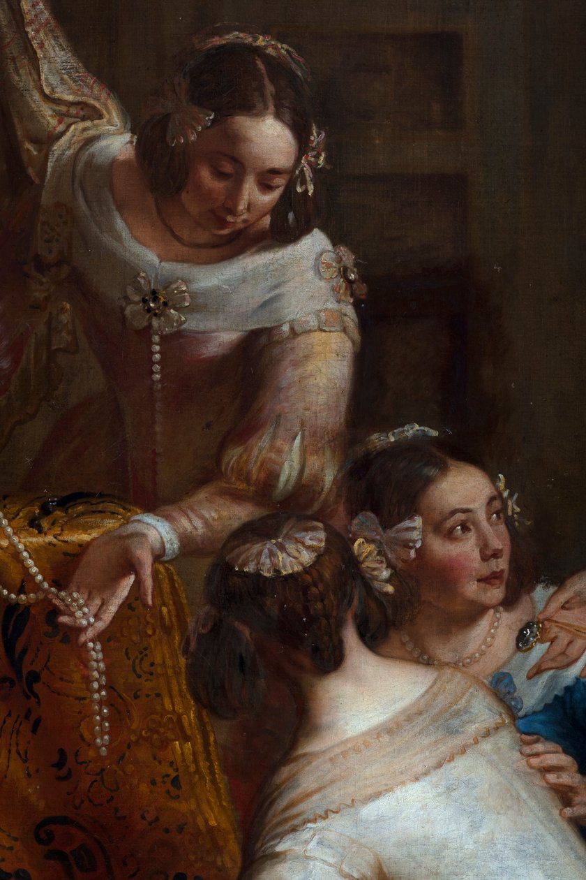 Aartshertogin Isabella van Spanje, die haar juwelen schenkt aan de Basiliek van Sint-Maarten in Halle door Gaspar De Crayer
