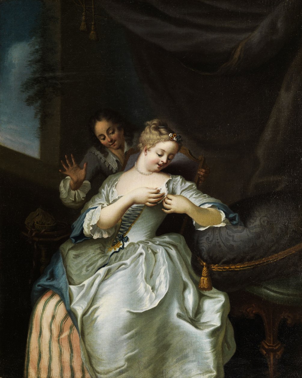 Galante scène door Gaspard Gresly