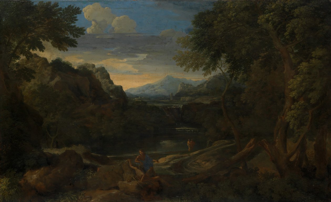 Imaginaire landschap door Gaspard Dughet