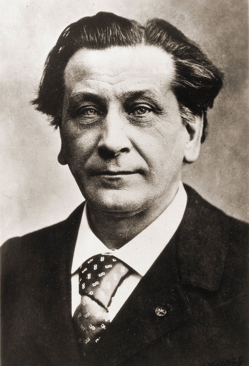 François Coppée (1842-1908), Franse dichter en toneelschrijver, gefotografeerd door Nadar door Gaspard Felix Tournachon Nadar