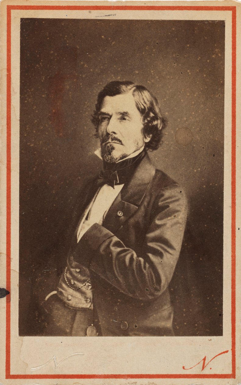 Portret van Eugène Delacroix 1798-1863, 1858 door Gaspard Félix Nadar