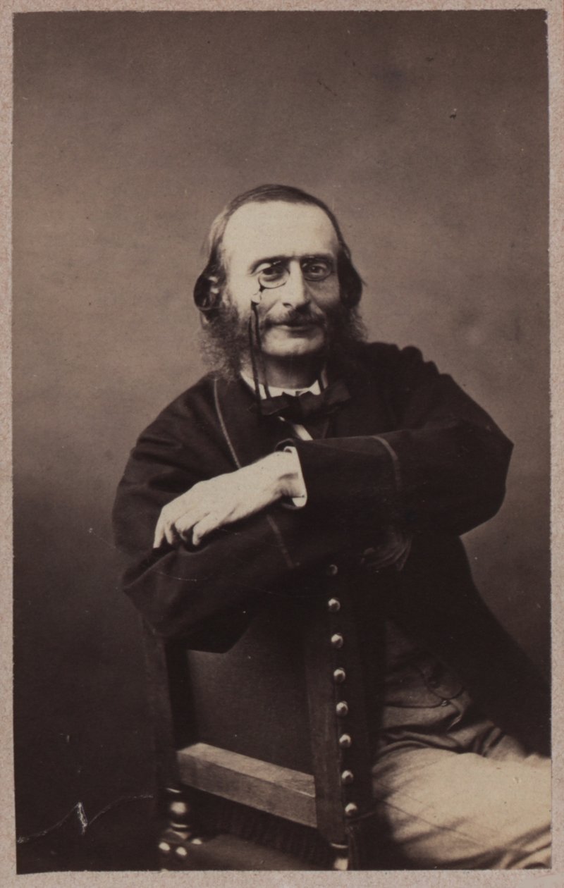 Portret van Jacques Offenbach, ca. 1860 door Gaspard Félix Nadar