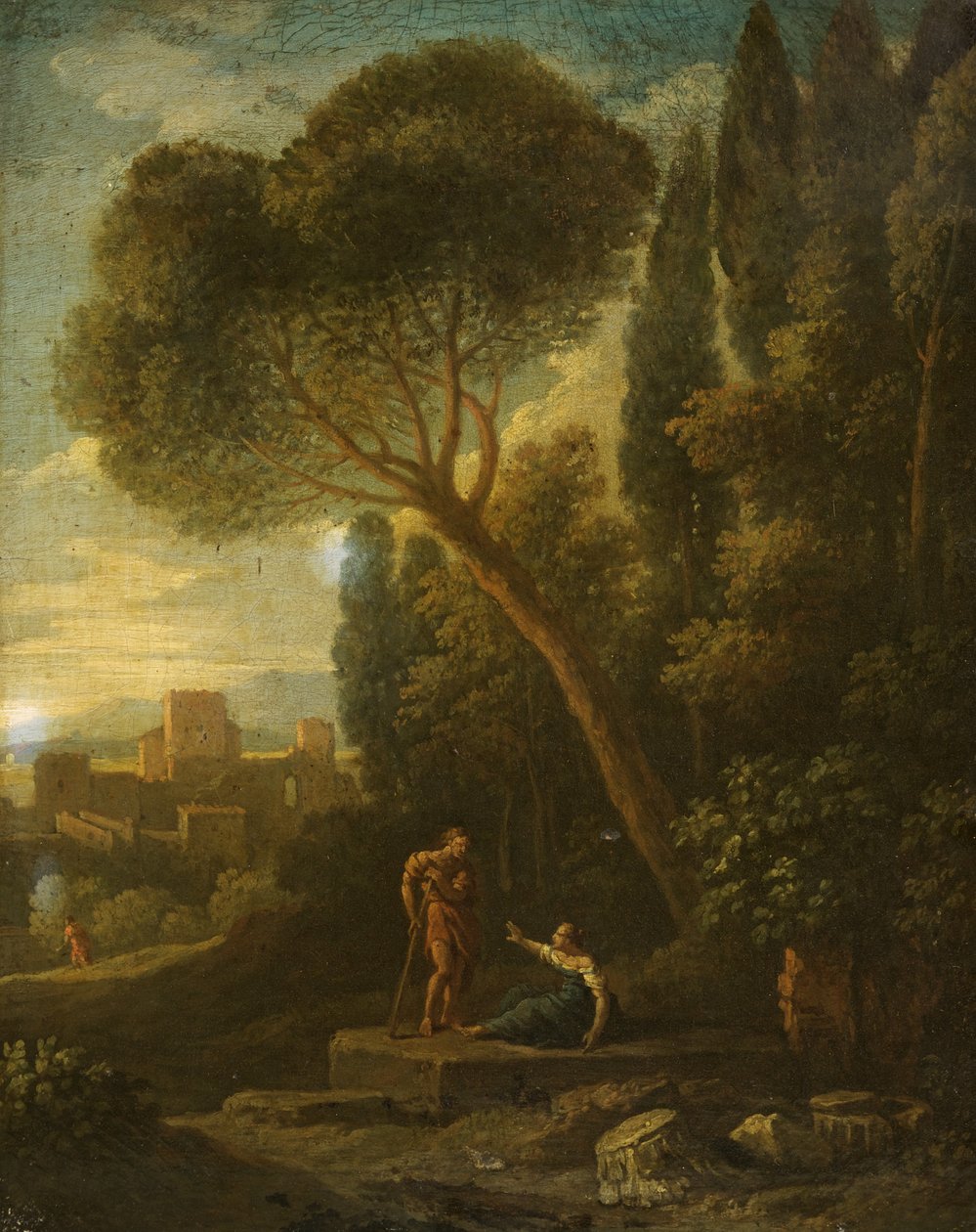 Klassiek Landschap met Figuren door Gaspard Poussin Dughet