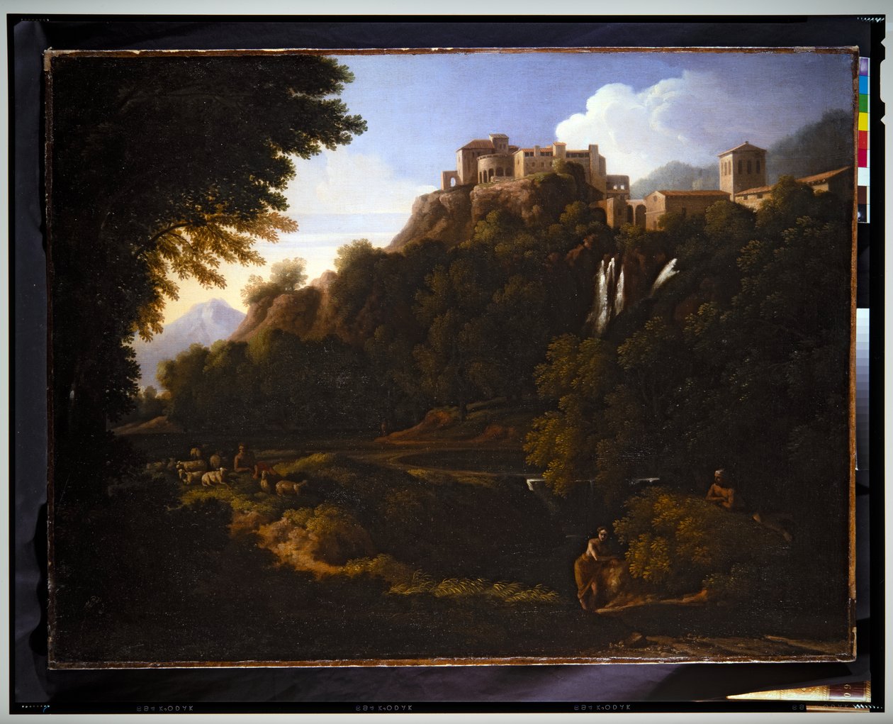 Landschap - Een Waterval in de Romeinse Campagna door Gaspard Poussin Dughet