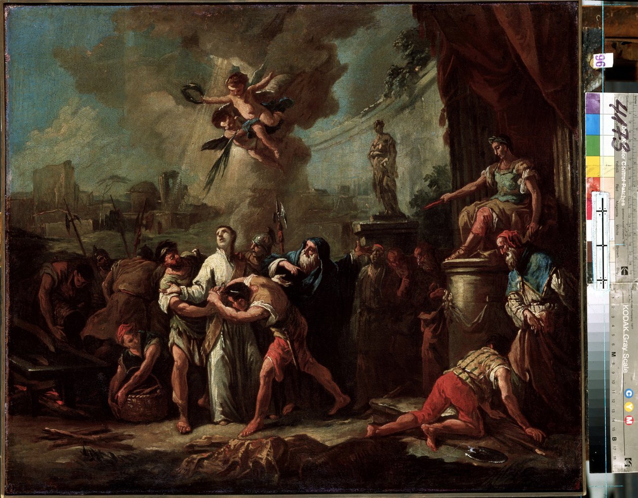 Het martelaarschap van Sint-Laurentius van Rome door Gasparo Diziani