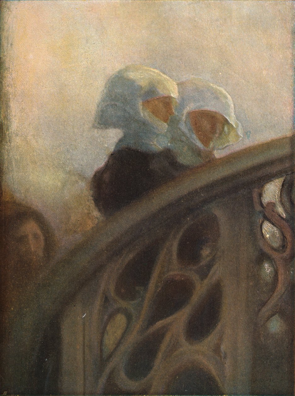 Een studie van nonnen, ca. 1896 door Gaston La Touche