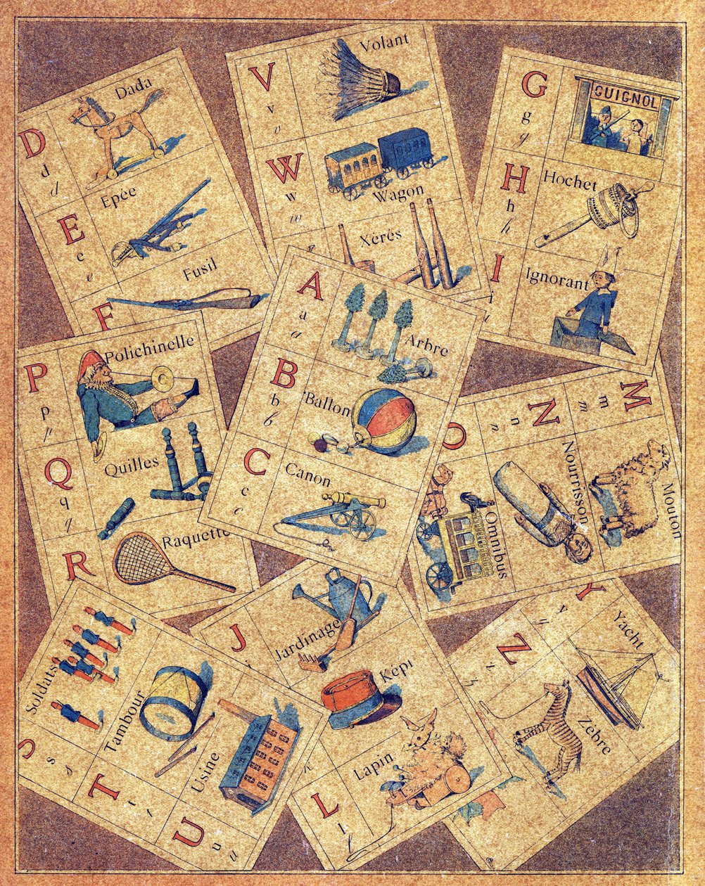 4e omslag van ABC des joujoux ou Alphabet des petits door Gaston Quenioux