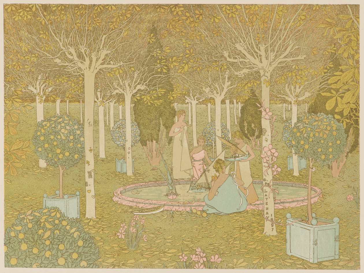 Park, 1897 door Gaston de Latenay