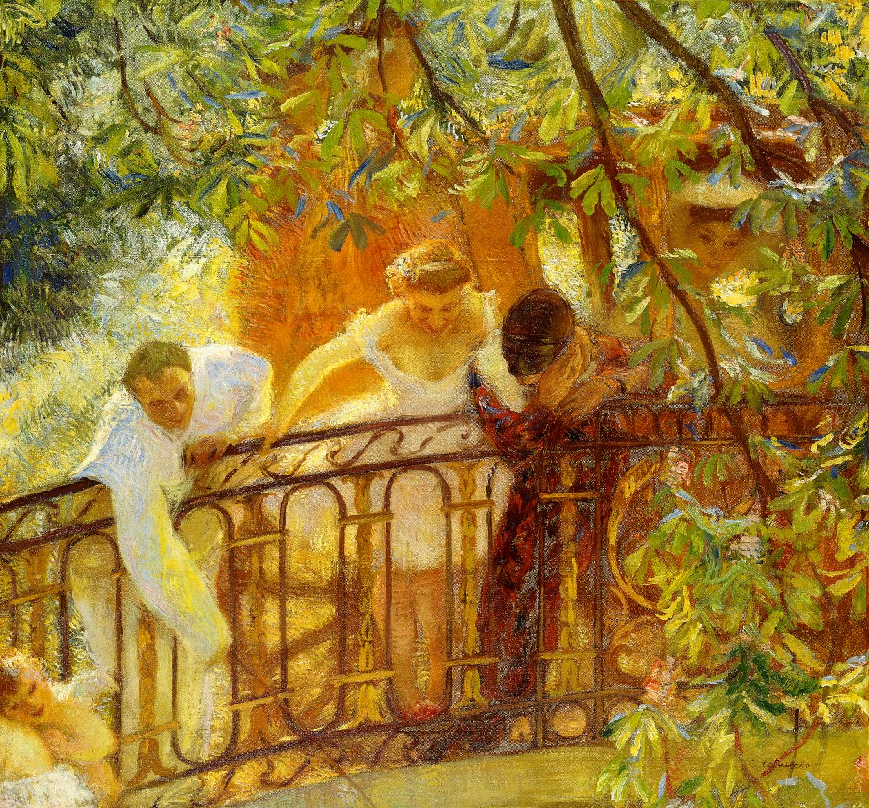 Wachtende Koets door Gaston de Latouche