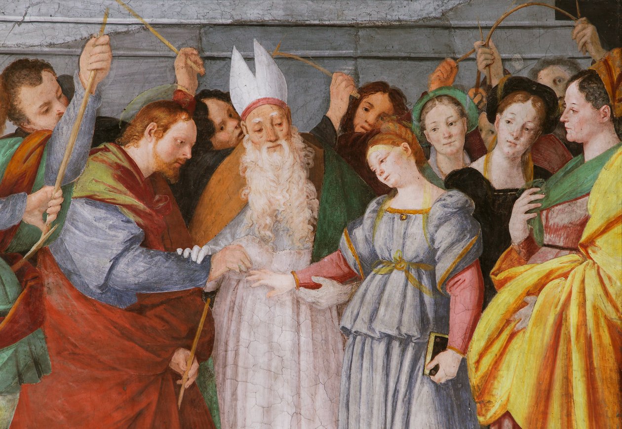 Het Huwelijk van de Maagd door Gaudenzio Ferrari
