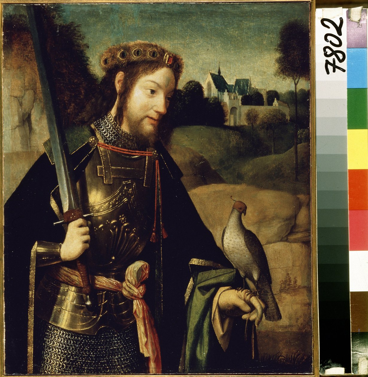 Voorstelling van Sint Bavo van Gent door Geertgen Tot sint Jans