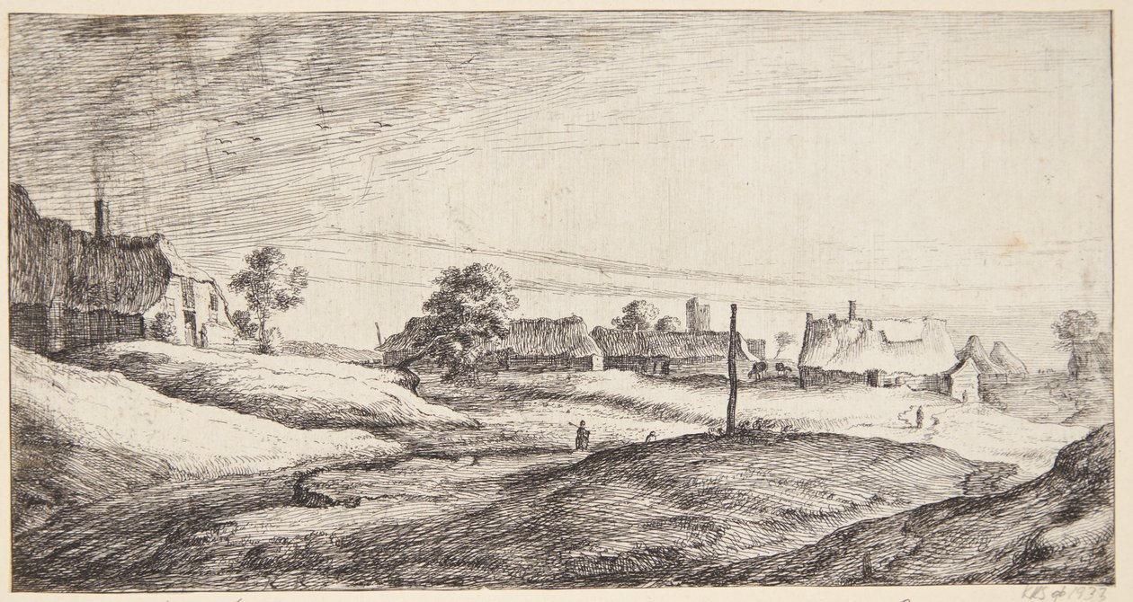 Uitzicht op Muiderberg door Geertruyt Roghman