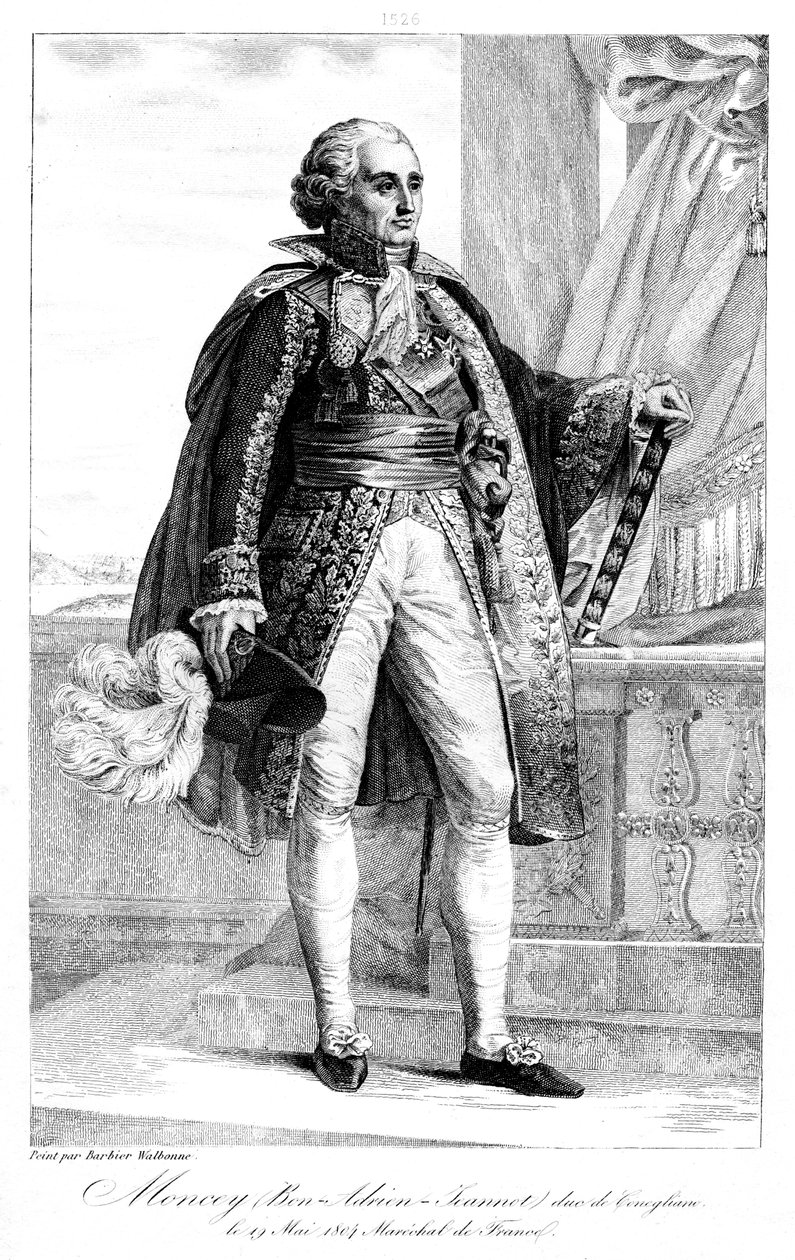 Bon Adrien Jeannot de Moncey 1754-1842, Maarschalk van Frankrijk, 1839 door Geille