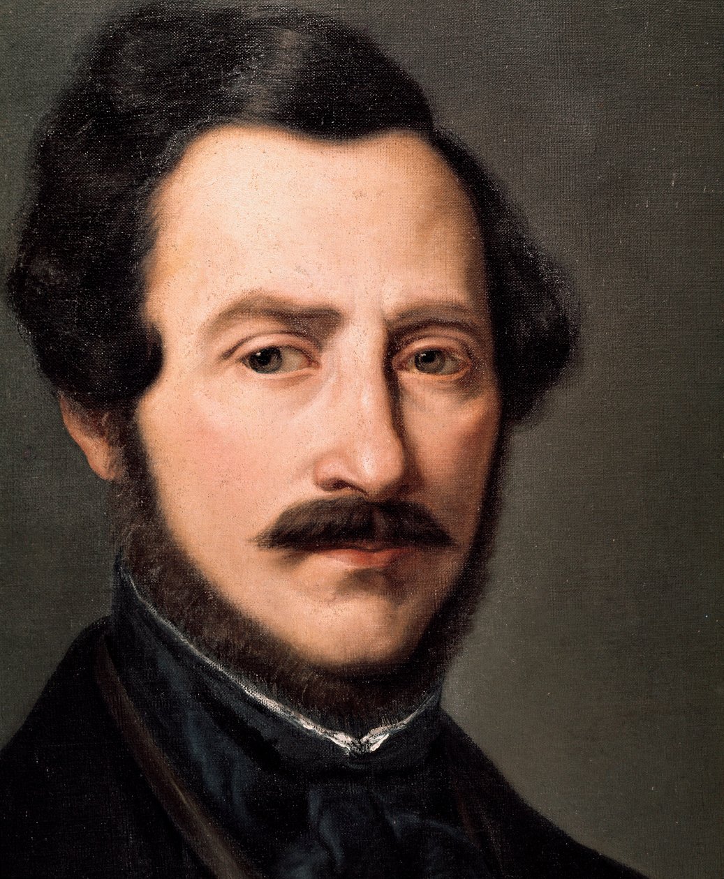 Portret van de Italiaanse componist Gaetano Donizetti (1797-1848) door Gennaro Ruo