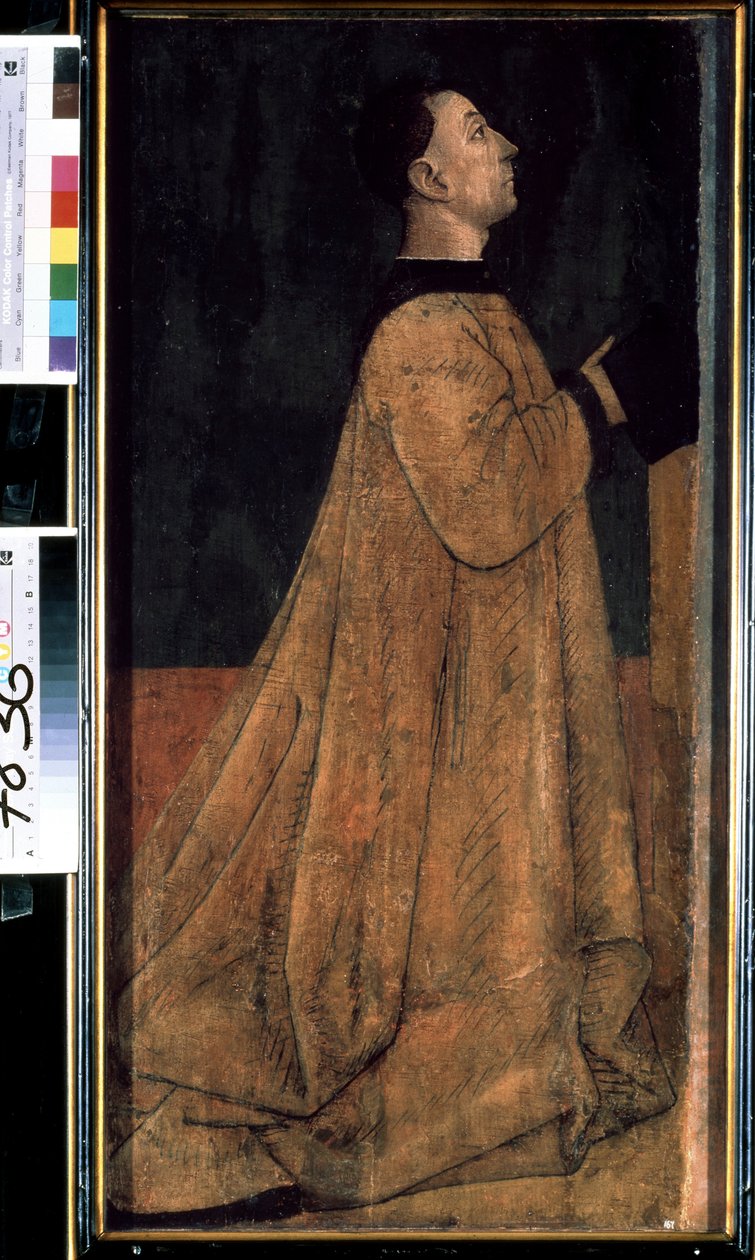 Portret van een patriciër, lid van een rijke familie uit middeleeuws Italië door Gentile Bellini