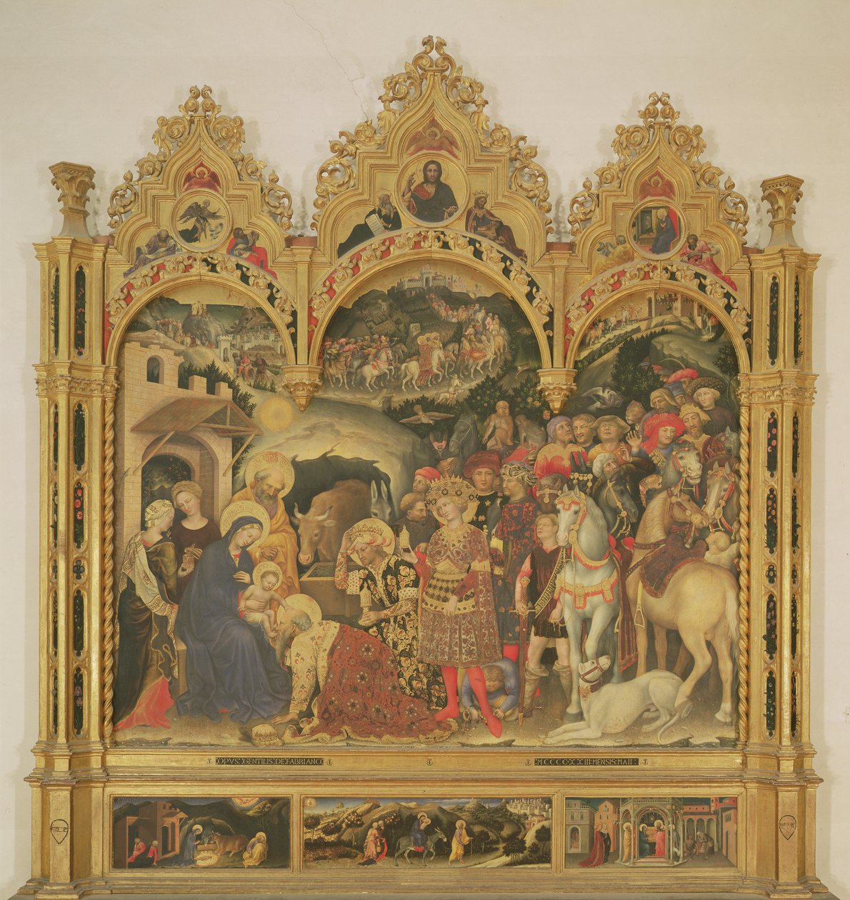 Aanbidding der Wijzen altaarstuk, 1423 door Gentile da Fabriano