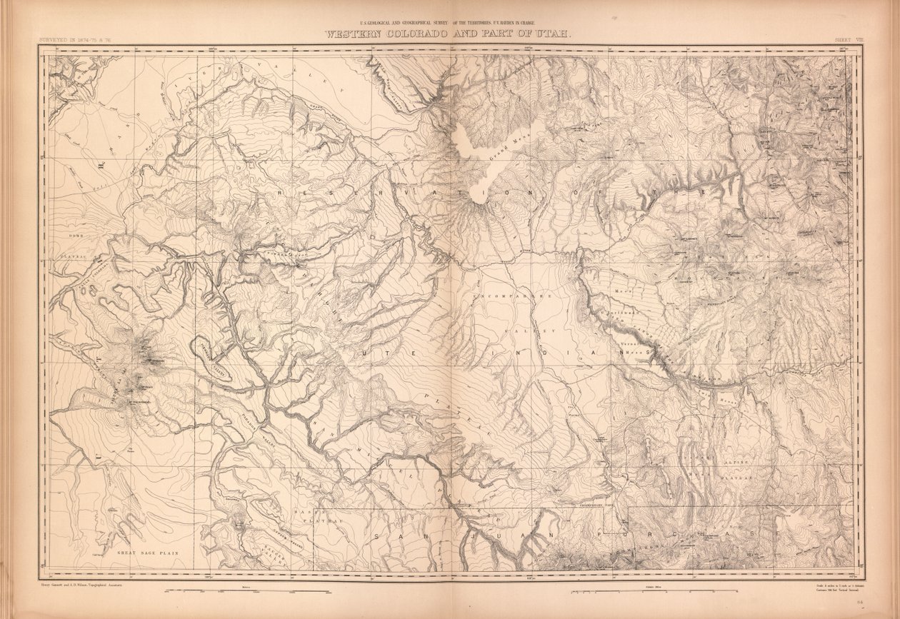 Geologische en geografische atlas van Colorado en delen van aangrenzend gebied door Geological And Geographical Survey Of The Territories