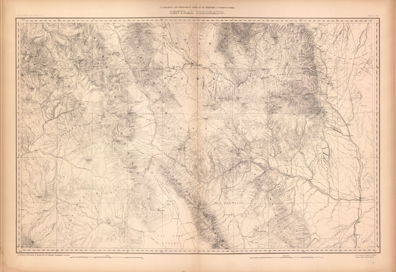 Geologische en geografische atlas van Colorado en delen van aangrenzend gebied door Geological And Geographical Survey Of The Territories