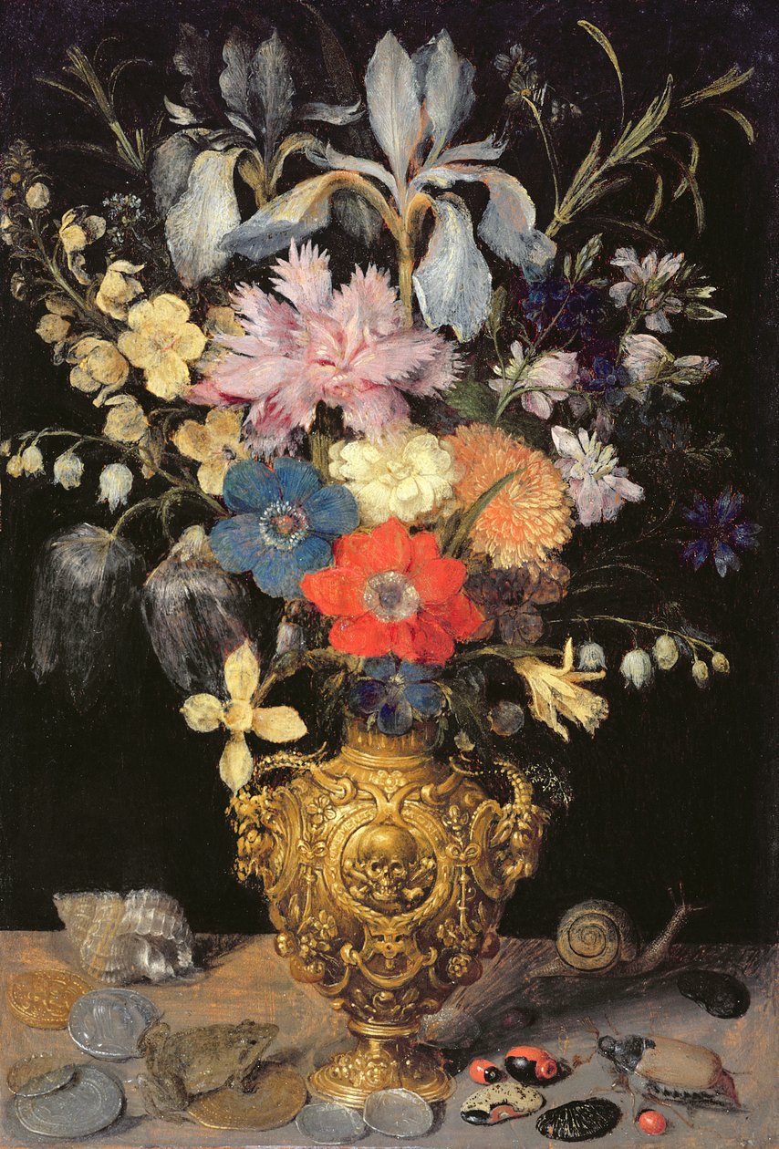 Stilleven met bloemen, c.1604 door Georg Flegel