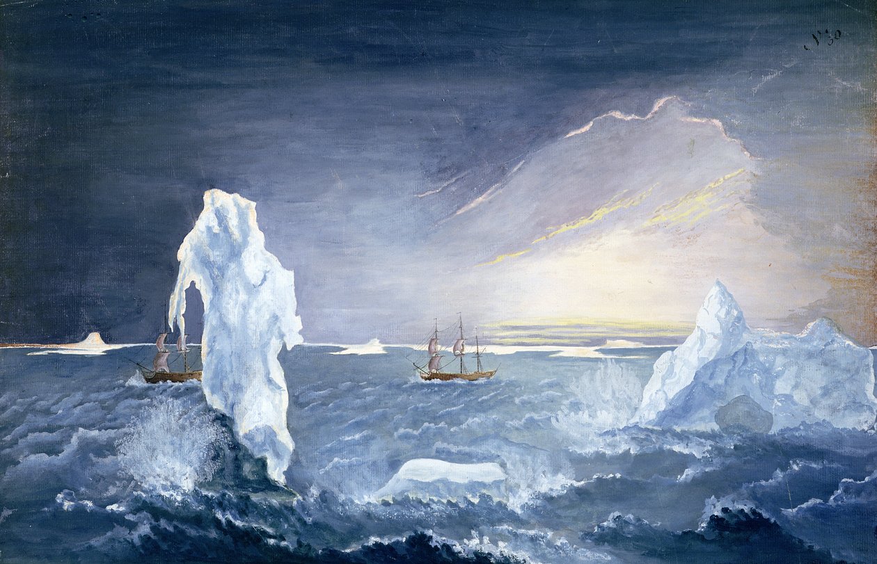 Gloed van de Noordelijke IJszee door Johann Georg Adam Forster