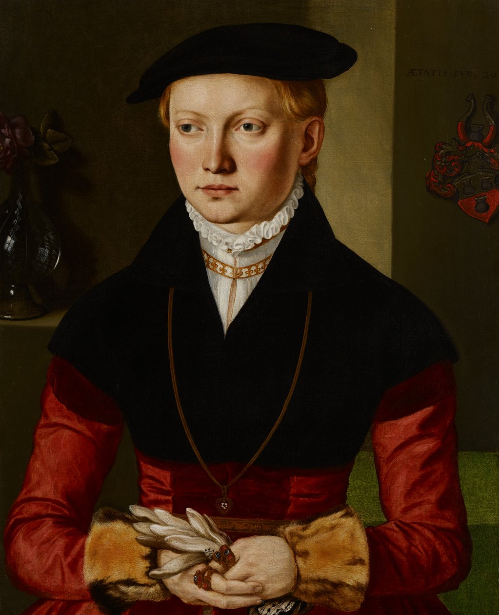 Portret van een meisje, c.1545 door Georg Pencz