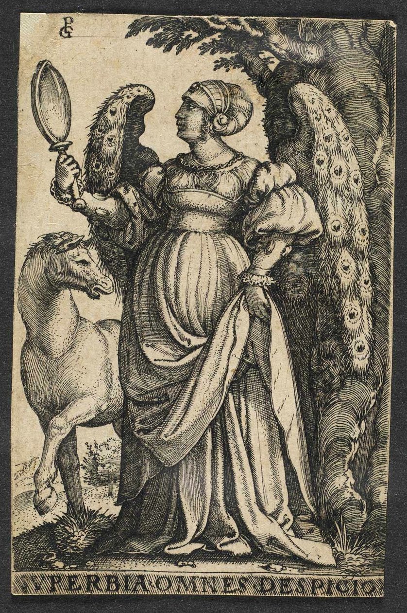 Hoogmoed [uit de serie De Zeven Hoofdzonden] door Georg Pencz