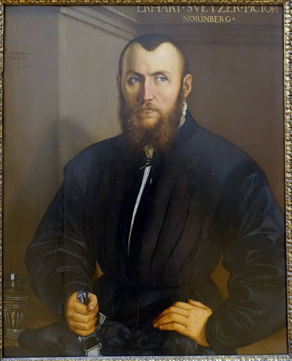 De schilder Erhard Schwetzer uit Neurenberg door Georg Pencz