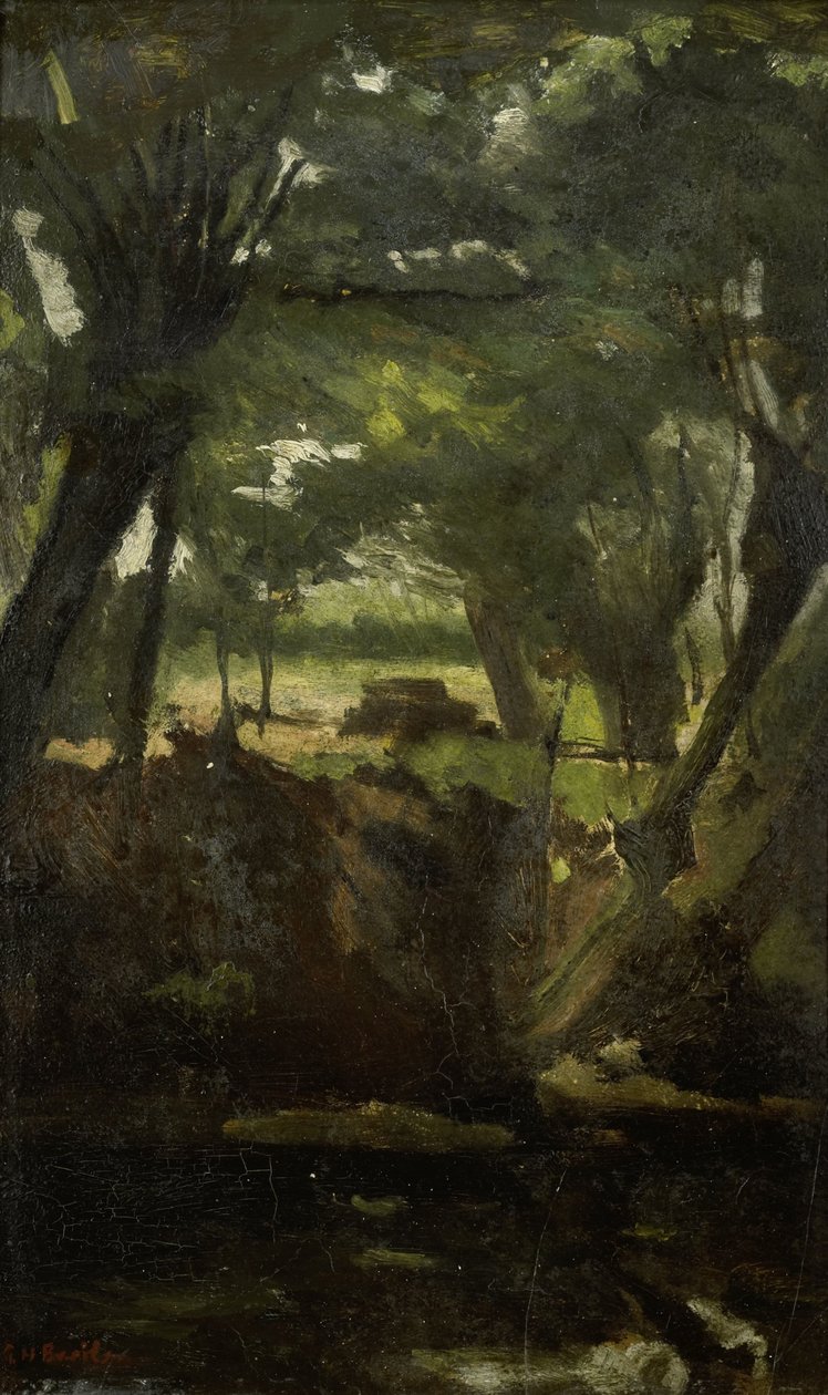 Uitzicht in het bos door Georg-Hendrik Breitner