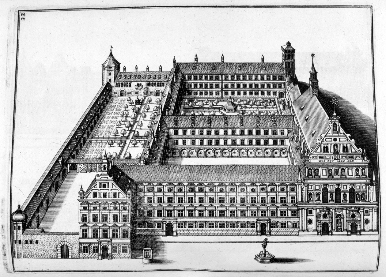 Ontwerp voor een Kasteel door Georg Andreas Bockler