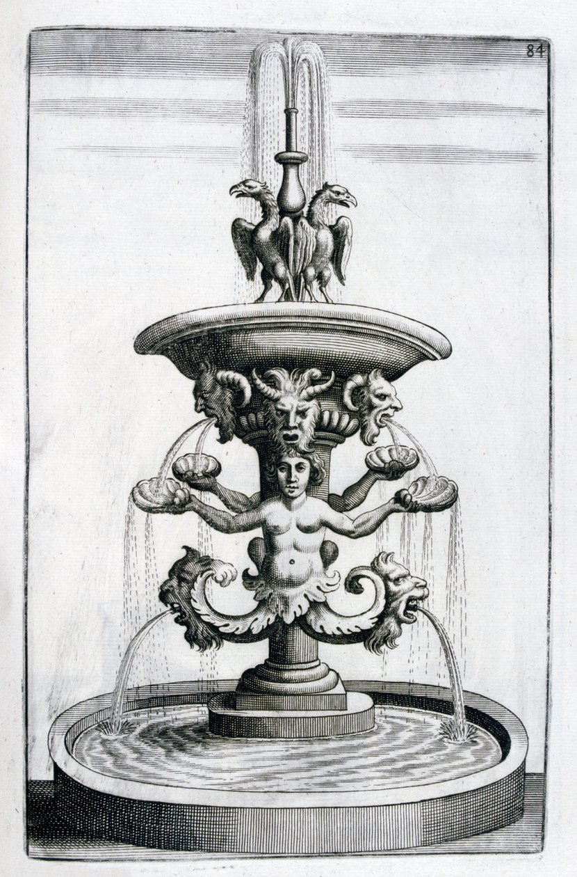 Fonteinontwerp, 1664 door Georg Andreas Bockler