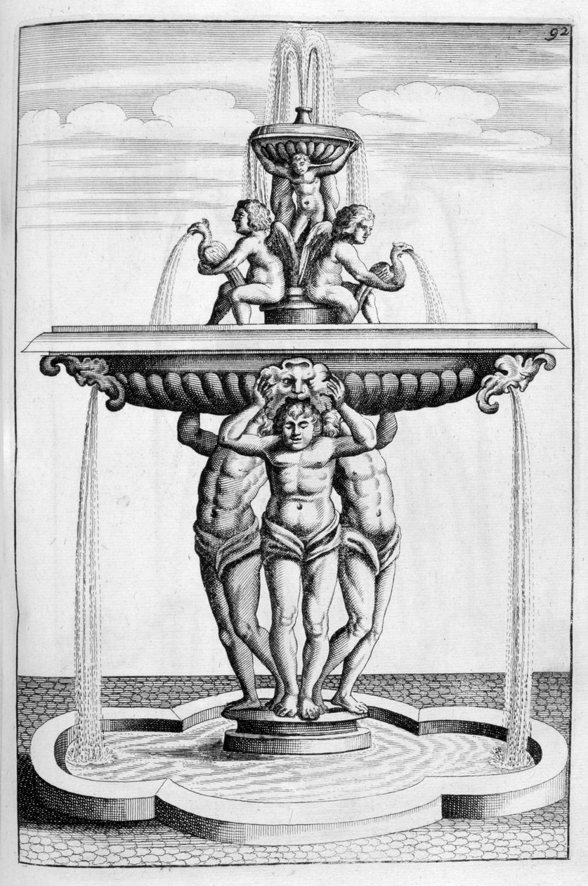 Fonteinontwerp, 1664 door Georg Andreas Bockler