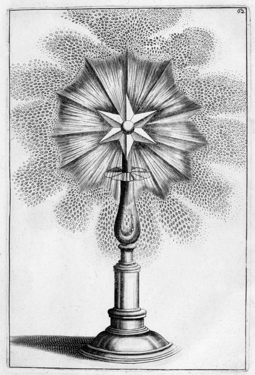 Ster ornamentale fonteinontwerp, 1664 door Georg Andreas Bockler