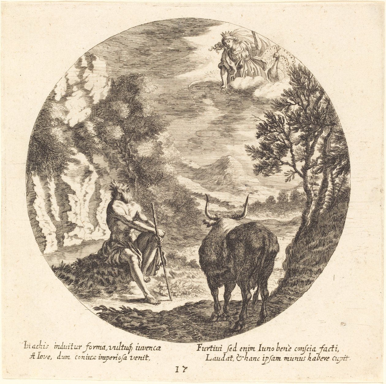 Jupiter Verandert Io in een Koe door Georg Andreas Wolfgang the Elder
