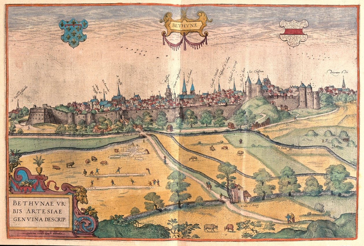 Bethune in Pas de Calais, Frankrijk - in 