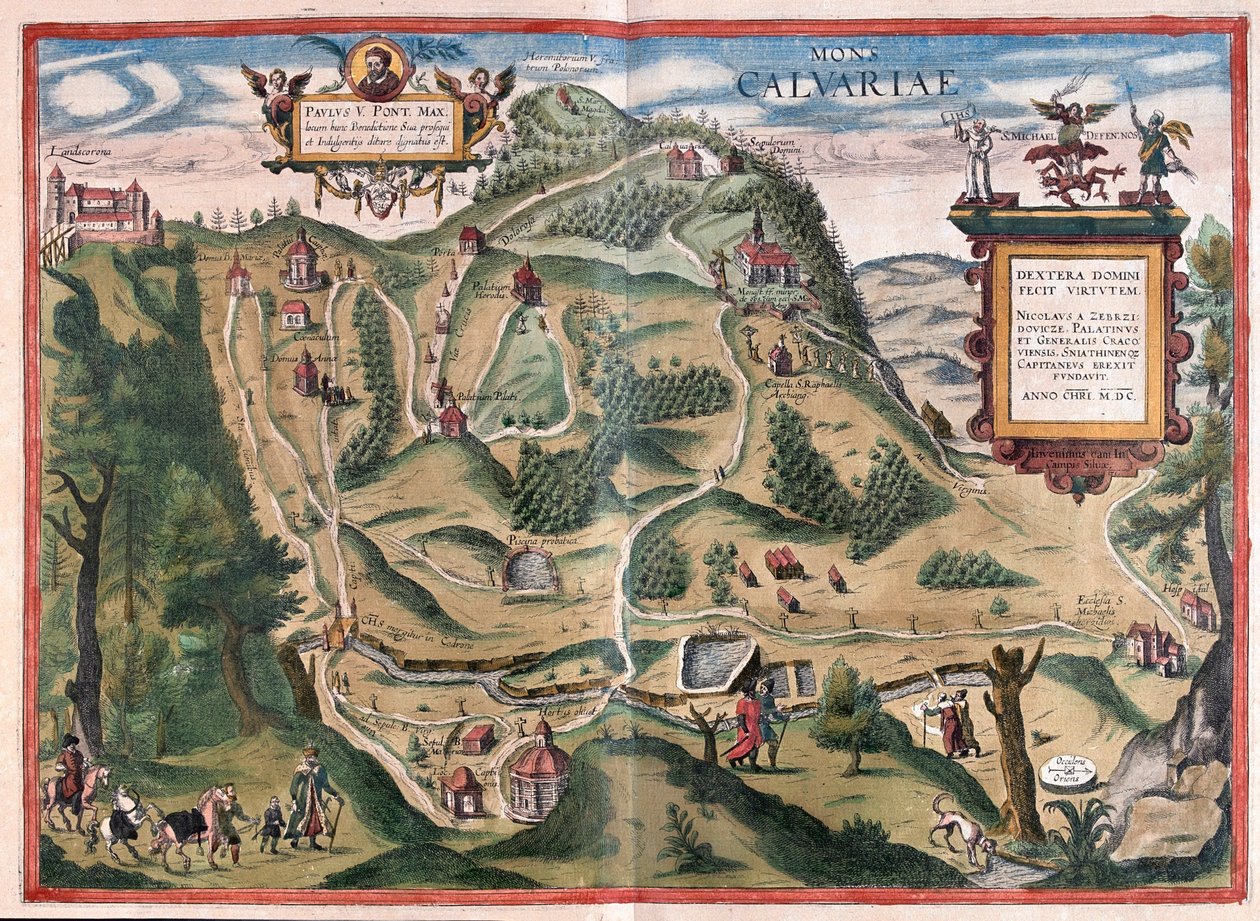 Kalwarya Zebrzydowka (ten zuidoosten van Krakau), Polen - in 