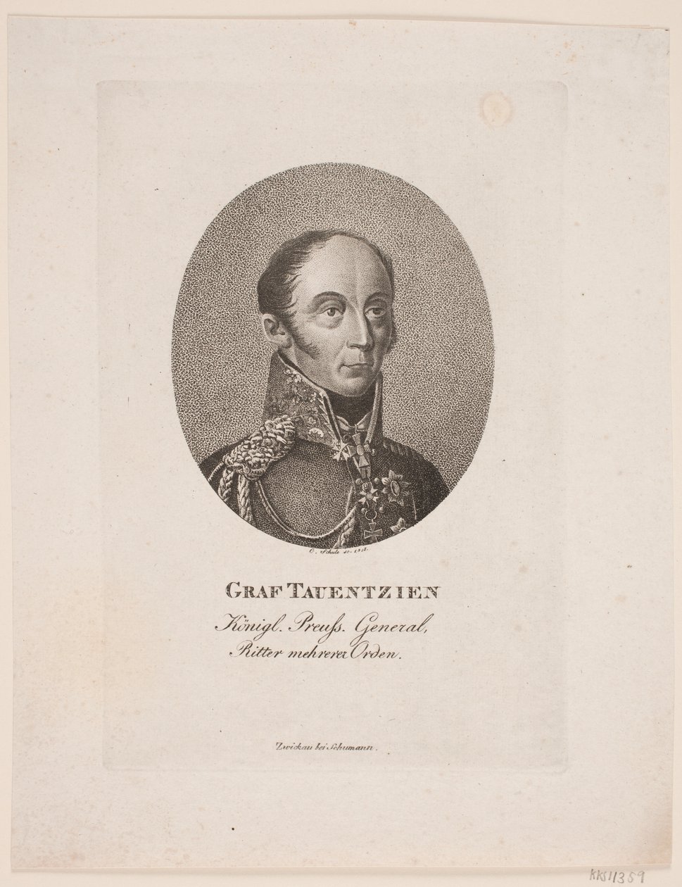 Graf Tauentzien door Georg Christian Schule
