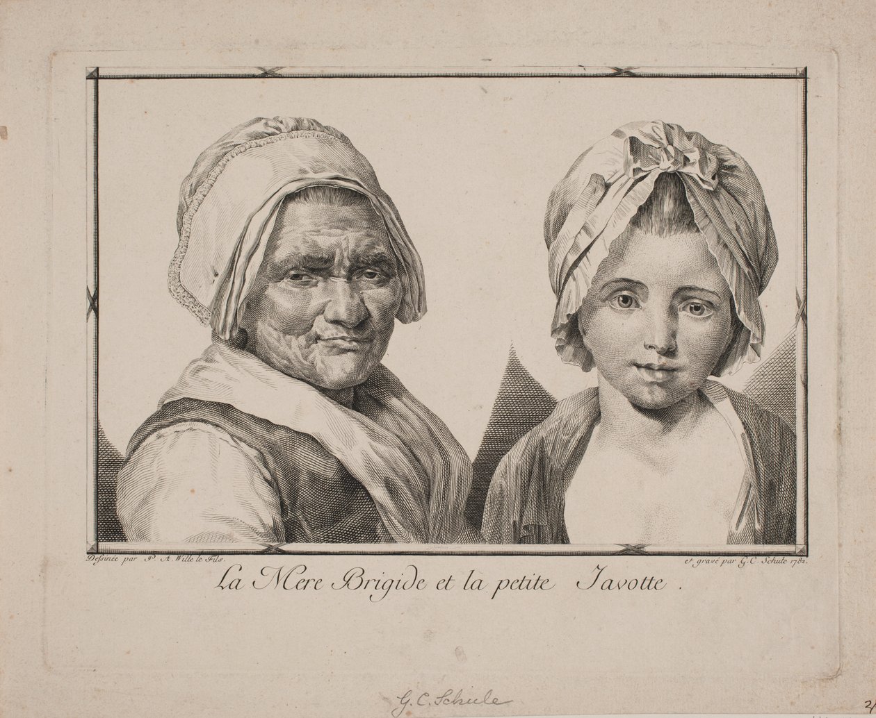 La mère Brigide et la petite Javotte door Georg Christian Schule